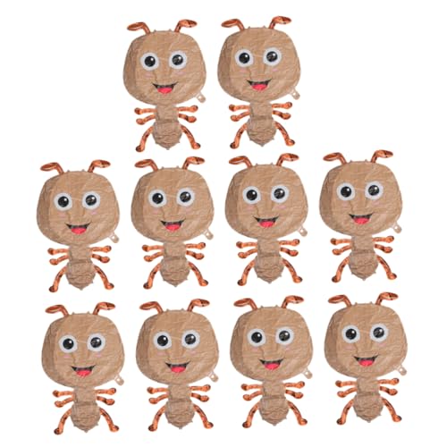 CVUTOVO 10 Stücke Ant Geformt Folienballons Für Kinder Geburtstag Party Insekten Tier Ballon Dekorationen Für Insekten Tier Themed Party Dekoration von CVUTOVO