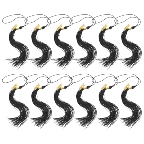 CVUTOVO 12 Stück Graduation Tassel für Doktorhut Stilvolle Dekoration aus Polyester Langlebige Anhänger für Abschlussfeiern und Zeremonien CVUTOVO 12 Stück Graduation Tassel für Doktorhut Stilvolle Dekoration aus Polyester Langlebige Anhänger für Abschlussfeiern und Zeremonien von CVUTOVO