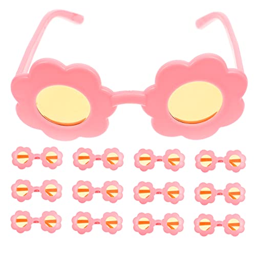 CVUTOVO 16 Stück Teiliges Mini Puppen Sonnenbrillen aus Kunststoff Stylische Spielzeugbrillen für Puppen Cosplay und Foto Requisiten von CVUTOVO