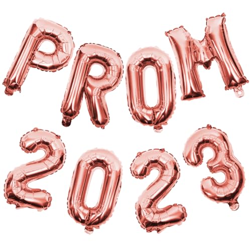 CVUTOVO 2 Sätze Graduation Balloons Roségold Folienballons Klassenzimmer Deko Partydeko für Abschlussfeier Teiliges für Festliche von CVUTOVO