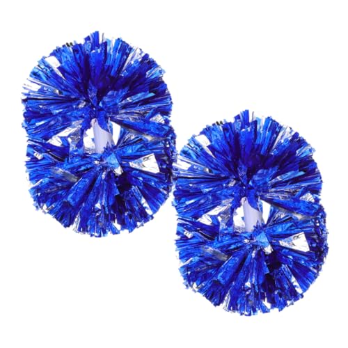 CVUTOVO 2 Stück Cheerleading Pom Poms Leichte Handheld Cheerleader Zubehör für Sportveranstaltungen Tanzaufführungen Feiern Robuste Farbenfrohe Pompoms für Vielseitige Einsätze von CVUTOVO