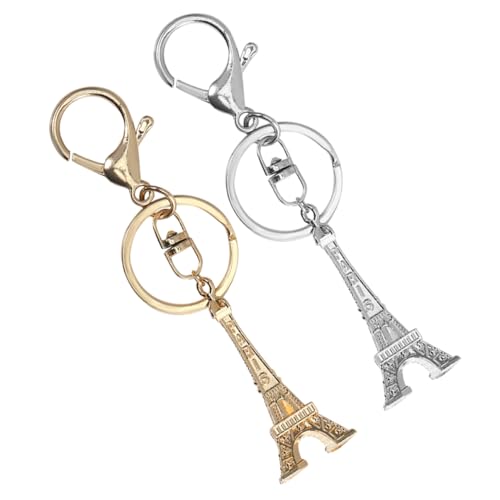 CVUTOVO 2 Stück Eiffelturm Schlüsselanhänger Vintage Design Multifunktional als Taschenanhänger oder Schlüsselring Souvenirs für Reisen und Gold Silber CVUTOVO 2 Stück Eiffelturm Schlüsselanhänger Vintage Design Multifunktional als Taschenanhänger oder Schlüsselring Souvenirs für Reisen und Gold Silber von CVUTOVO