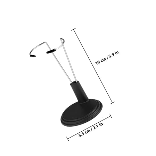 CVUTOVO 2 Stück Teiliges Puppenständer Schwarz aus Edelstahl und PVC Stabile Halterung für Actionfiguren und Puppen Praktisches Display für Einfach zu Montieren und Platzsparend von CVUTOVO