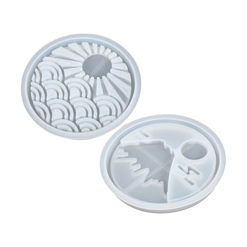 CVUTOVO 2 Stück Teiliges Silikon Untersetzer formset für DIY Epoxidharz Flexible und Lebensmittelechte Silikonformen mit Rand Kreative Bastel Tischdekoration für Geschenkideen CVUTOVO 2 Stück Teiliges Silikon Untersetzer formset für DIY Epoxidharz Flexible und Lebensmittelechte Silikonformen mit Rand Kreative Bastel Tischdekoration für Geschenkideen von CVUTOVO