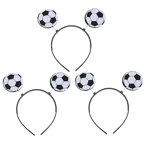 CVUTOVO 3 Stück Teiliges Fußball Haarband Sportliche Kopfbedeckung für Wettbewerbe Hautfreundlich und Rutschfest für Events und Feierlichkeiten von CVUTOVO