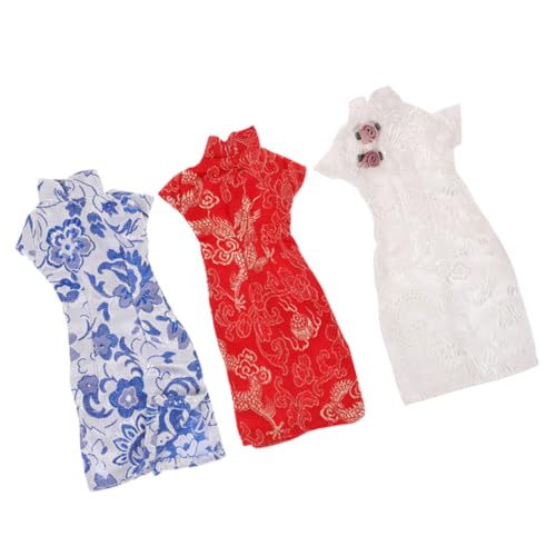 CVUTOVO 3Stücke Cheongsam für Puppen Dekorative Kleidung für Puppen Austauschbare Puppenkleidung im Klassischen Design für Kreative Spielstunden CVUTOVO 3Stücke Cheongsam für Puppen Dekorative Kleidung für Puppen Austauschbare Puppenkleidung im Klassischen Design für Kreative Spielstunden von CVUTOVO