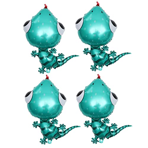 CVUTOVO 4 Stück Folienballons Tierform Wanddekoration mit Echsenmotiven für Kindergeburtstage und Feiern für und Außendekoration von CVUTOVO