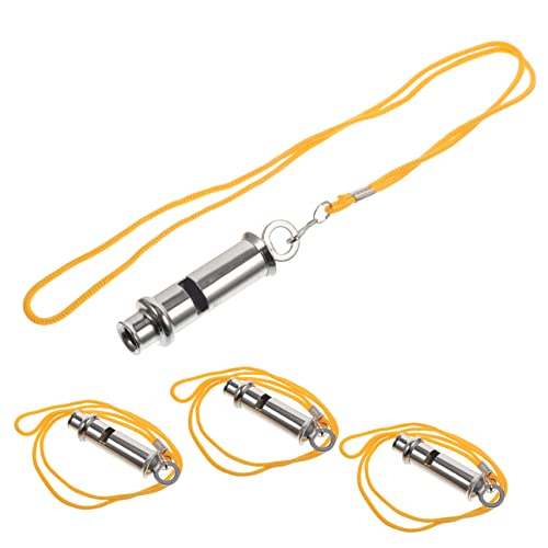 CVUTOVO 4 Stück Metallpfeifen für Sport und Outdoor Schiedsrichterpfeifen Signalpfeifen für Trainer Wettkämpfe und Notfälle CVUTOVO 4 Stück Metallpfeifen für Sport und Outdoor Schiedsrichterpfeifen Signalpfeifen für Trainer Wettkämpfe und Notfälle von CVUTOVO