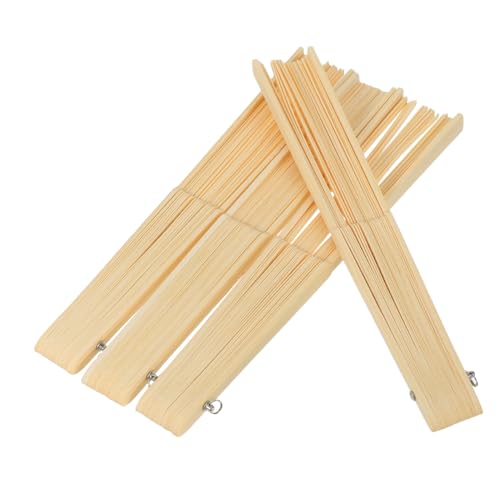 CVUTOVO 4 Stück Teiliges Fächergestell zum Falten Japanischer DIY Handfächer Rahmen Langlebig Einfach Montierbar für Hochzeiten Partys Heimdekoration und Kulturelle Bastelprojekte von CVUTOVO