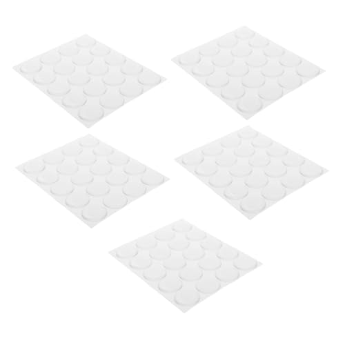 CVUTOVO 5 Blatt Runde Transparente Resin Edelstein Sticker Selbstklebend DIY Schmuck Patch für Basteln Flach Je Vielseitig Verwendbar von CVUTOVO