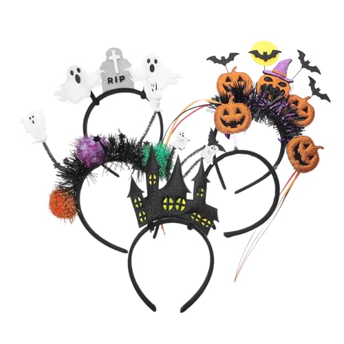 CVUTOVO 5 Stück Halloween-Stirnband Halloween-Zubehör Spooky Stirnband tierisches Haarband Papier von CVUTOVO