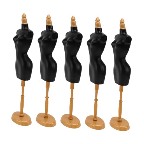 CVUTOVO 5 Stück Teiliges Puppenstand aus Umweltfreundlichem Material Abnehmbarer Mannequin Halter für Puppenkleidung für DIY Doll Outfits und Kreative Spielideen von CVUTOVO