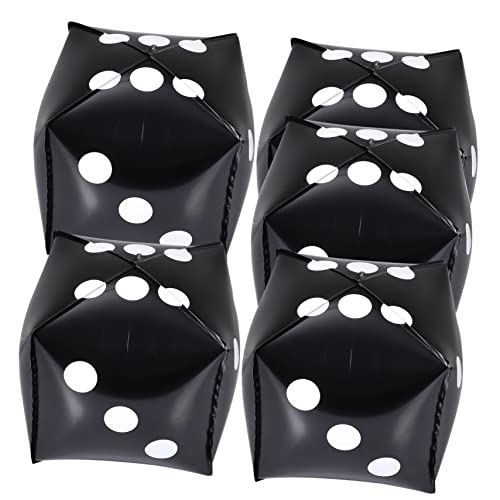 CVUTOVO 5 Stück Würfel Folienballons für Partydekoration Aluminium Luftballons Kreative Würfel Designs für Geburtstagsfeiern und Zusammenkünfte von CVUTOVO