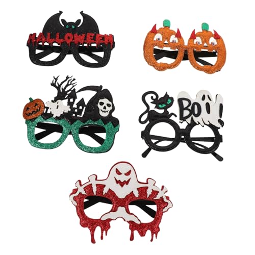 CVUTOVO 5-teilige Halloween-partybrillen: Verkleidungsbrillen – Lustige Brillen Für Fotoautomaten-requisiten, Kostümzubehör Und Festliche Partydekorationen CVUTOVO 5-teilige Halloween-partybrillen: Verkleidungsbrillen – Lustige Brillen Für Fotoautomaten-requisiten, Kostümzubehör Und Festliche Partydekorationen von CVUTOVO
