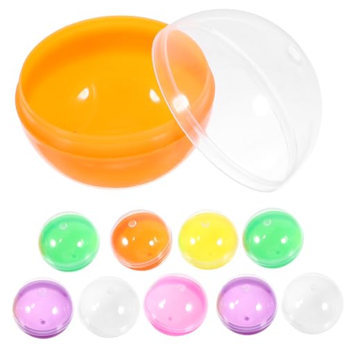 CVUTOVO 50 Stück Befüllbare Plastikbälle Bunte Öffnungsfähige Kugeln für DIY Bastelprojekte und Dekoration für Süßigkeiten Spielzeuge und Kreative Verpackungen CVUTOVO 50 Stück Befüllbare Plastikbälle Bunte Öffnungsfähige Kugeln für DIY Bastelprojekte und Dekoration für Süßigkeiten Spielzeuge und Kreative Verpackungen von CVUTOVO