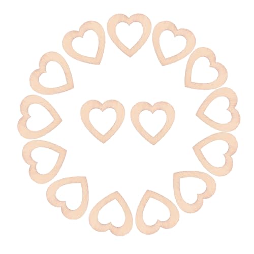 CVUTOVO 500 Stück Diy Dekoration für Hochzeit Valentinstag Tischdeko Partys Rustikale Holzschnitzereien für Geschenkkarten Bastelprojekte von CVUTOVO