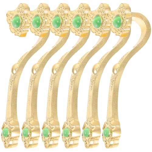 CVUTOVO 6 Stück Teiliges Ruyi Ornament aus Legiertem Material Dekorative Tischfigur für Büro und Zuhause Chinesisches Glücksornament für Worship Zeremonie und Stilvolle Inneneinrichtung von CVUTOVO