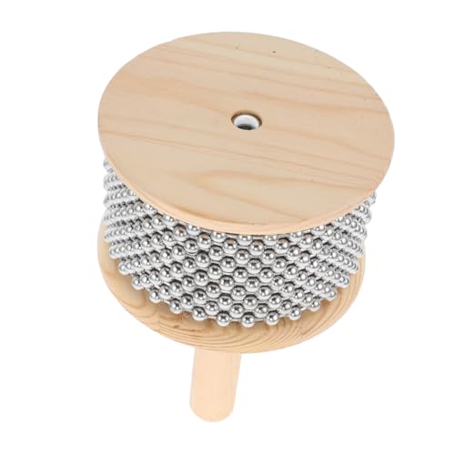 CVUTOVO Cabasa Musikinstrument aus Holz Hand Shaker mit Metallperlen für Anfänger für Musikunterricht und Konzerte im Freien Fördert Rhythmus und Musikalität CVUTOVO Cabasa Musikinstrument aus Holz Hand Shaker mit Metallperlen für Anfänger für Musikunterricht und Konzerte im Freien Fördert Rhythmus und Musikalität von CVUTOVO