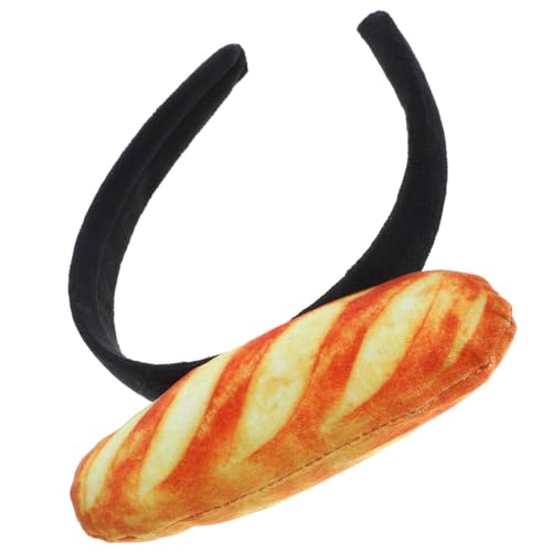 CVUTOVO Cosplay Brot Stirnband Kreatives Haaraccessoire für Partys Hochzeiten Geburtstagsfeiern Lustiges Kostüm Accessoire mit Flexibler Passform und Einzigartigem Design von CVUTOVO