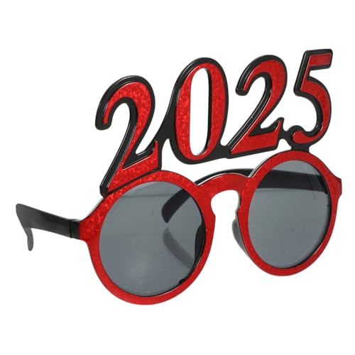 CVUTOVO Digitale Brille Mit Rundem Rahmen Partybrille Feierbrille Neujahrsdekorationen 2025 2025 Neujahrsbrille Flippig Modisch Lustig Abschlussfeier Neujahrsparty Brille Rot CVUTOVO Digitale Brille Mit Rundem Rahmen Partybrille Feierbrille Neujahrsdekorationen 2025 2025 Neujahrsbrille Flippig Modisch Lustig Abschlussfeier Neujahrsparty Brille Rot von CVUTOVO