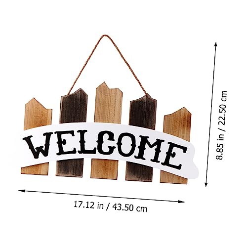 CVUTOVO Holz Willkommensschild Vintage Hänger für Zuhause Inspirierendes Dekorationsschild mit Juteseil Vielseitig für und Außenbereich Wohnaccessoire CVUTOVO Holz Willkommensschild Vintage Hänger für Zuhause Inspirierendes Dekorationsschild mit Juteseil Vielseitig für und Außenbereich Wohnaccessoire von CVUTOVO