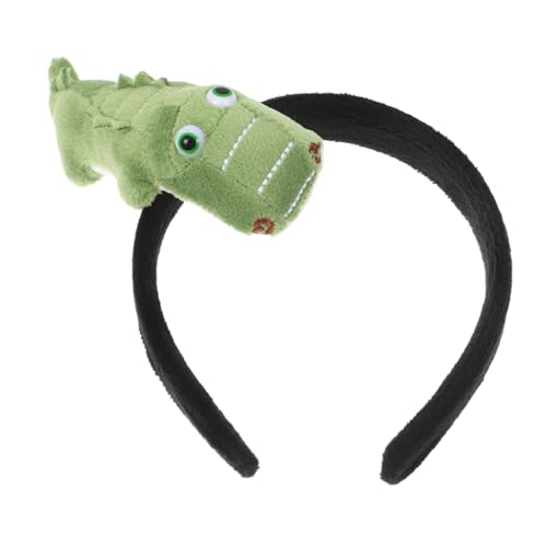 CVUTOVO Krokodil Haarreifen für Damen Süßes Cosplay Stirnband für Karneval und Partys Realistisches Tierdesign Bequem und Sicher für Geburtstagsfeiern und Kostümbälle von CVUTOVO