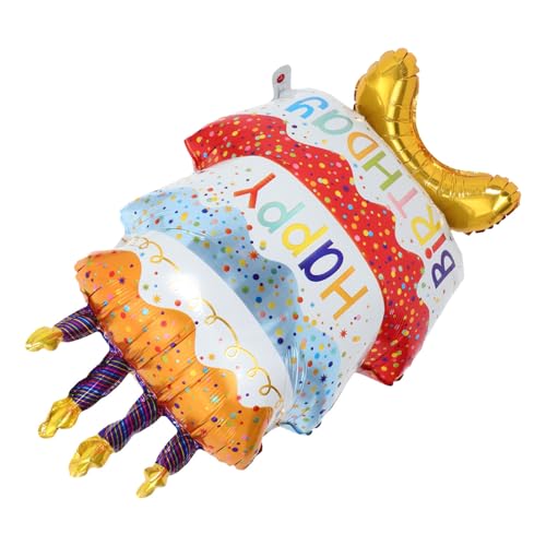 CVUTOVO Kuchen Folienballon Aufblasbarer Ballon für Geburtstagsfeiern Einzigartiges Design Lebensechter Stil Einfache Verwendung und Ergänzung zur Partydekoration von CVUTOVO