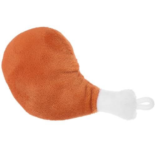 CVUTOVO Kuscheliger Hähnchenschenkel Anhänger aus Süßes Deko Accessoire für Taschen und Schlüssel Plüschfigur Perfektes für Hähnchenliebhaber und Sammler von CVUTOVO