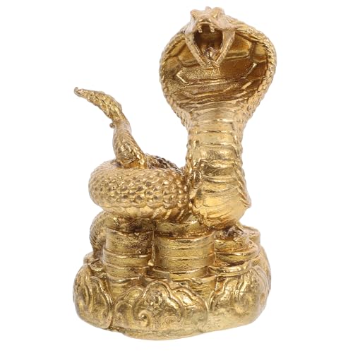 CVUTOVO Messing Schlangenfigur Desktop Ornament Vintage Stil Robust Glänzend Dekoration Jahr der Schlange Feng Shui Sammlerstück Klein CVUTOVO Messing Schlangenfigur Desktop Ornament Vintage Stil Robust Glänzend Dekoration Jahr der Schlange Feng Shui Sammlerstück Klein von CVUTOVO