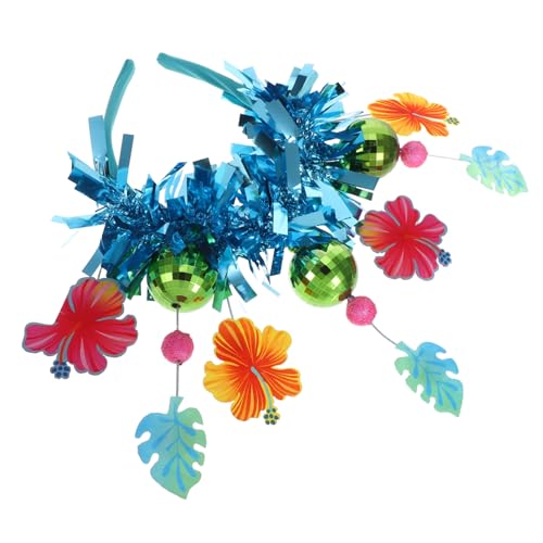 CVUTOVO Sommerliche Hawaii Haarreifen mit Blumen für Strandtänze und Themenveranstaltungen Robuster Haarreif für Frauen CVUTOVO Sommerliche Hawaii Haarreifen mit Blumen für Strandtänze und Themenveranstaltungen Robuster Haarreif für Frauen von CVUTOVO