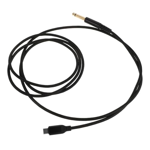 CVUTOVO USB Type C zu Gitarren Kabel mit Integriertem Chip Aufnahme Audio Kabel für Gitarre Kompatibel mit USB Type C Geräten Robustes Kompaktes für Klare Tonübertragung CVUTOVO USB Type C zu Gitarren Kabel mit Integriertem Chip Aufnahme Audio Kabel für Gitarre Kompatibel mit USB Type C Geräten Robustes Kompaktes für Klare Tonübertragung von CVUTOVO