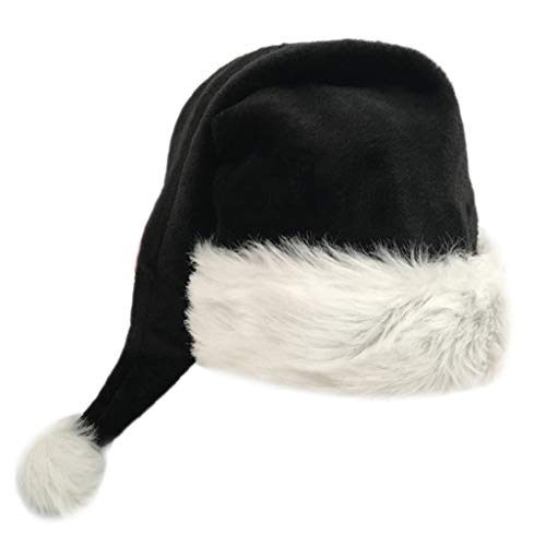 CVZJ 75 cm lange Weihnachtsmütze für Erwachsene und Kinder, schwarz, Plüsch, Urlaub, Weihnachten, Kostüm, Weihnachtsmann, Festival, Party, Requisiten, Geschenke CVZJ 75 cm lange Weihnachtsmütze für Erwachsene und Kinder, schwarz, Plüsch, Urlaub, Weihnachten, Kostüm, Weihnachtsmann, Festival, Party, Requisiten, Geschenke von CVZJ