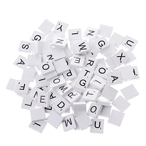 CVZJ Bunte Holzsteine, gemischte Buchstaben, lackiert, 100 Stück CVZJ Bunte Holzsteine, gemischte Buchstaben, lackiert, 100 Stück von CVZJ