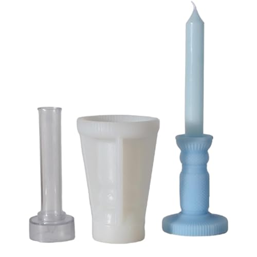 Handgefertigte Kerzenhalter-Silikonformen, DIY-Kerzenhalter, Epoxid-Gussformen, Epoxidharz-Formen für Zuhause, Party-Dekorationen von CVZQTE