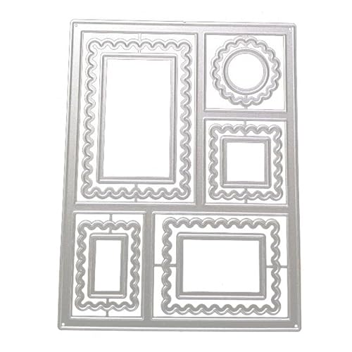 Rahmen-Metall-Stanzformen aus Karbonstahl, Spitzen-Schablone, DIY-Scrapbooking, Prägewerkzeug für Papierbasteln, Kartendekoration von CVZQTE