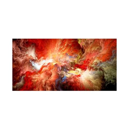 3 Stück-Abstraktes Leinwandgemälde Geometrische Wolken Gemälde Leinwand Wandkunst Modernes Kunstwerk Wandgemälde Schlafzimmer Wohnzimmer Heim-Wand Dekoration-50*100cm/(20*39 Zoll) Kein Rahmen von CWBLYZ