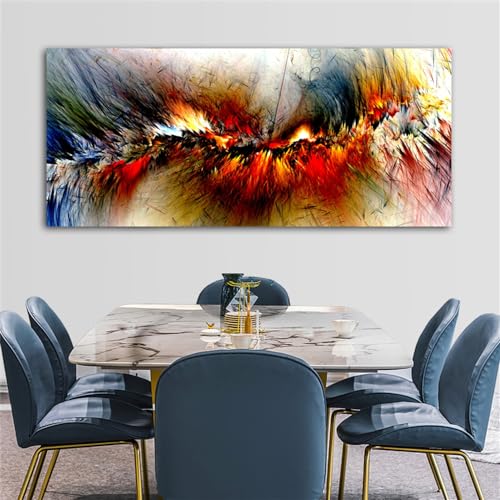 Kunstbilder,Set von 3-Abstrakte Wolken Malerei Moderne Wand Kunst Bilder für Wohnzimmer Leinwand Drucke Nordisch Poster Schlafzimmer Büro Hause Zimmer Dekoration-40 * 80cm/(16 * 31 Zoll) Kein Rahmen von CWBLYZ