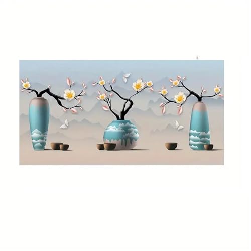 Kunstdrucke,Set von 3-Leinwandplakat Moderne Kunst Goldenes Abstraktes Leinwandgemälde Kunstwerk für Schlafzimmer Wohnzimmer Flur Wandkunst Raum Dekoration-40 * 80cm/(16 * 31 Zoll) Kein Rahmen von CWBLYZ