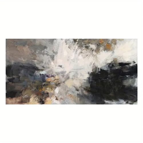 Kunstdrucke,Set von 3-Leinwandposter Abstraktes Schwarz-Weiß-Wandkunstwerk für Schlafzimmer Wohnzimmer Flur Wandkunst Küche Schlafzimmer Büro Heimdekoration-50*100cm/(20*39 Zoll) Kein Rahmen von CWBLYZ