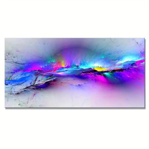Kunstdrucke,Set von 3-Moderne Lila Abstrakte Wand Malerei Poster Leinwand Wand Kunst Zimmer Schlafzimmer Eingang Dekor Wand Verschönerung Hintergrund Wand Dekoration-50*100cm/(20*39 Zoll) Kein Rahmen von CWBLYZ
