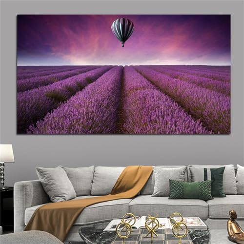Kunstplakat,Set von 3-Abstrakte Blumengartenlandschaft Sonnenuntergang Leinwanddruck Poster Malerei Wandkunst für Moderne Küche Schlafzimmer Wohnzimmer Wohnkultur-50*100cm/(20*39 Zoll) Kein Rahmen von CWBLYZ