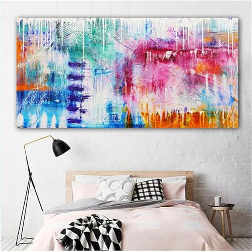 Kunstplakat,Set von 3-Abstrakte Bunte Poster Drucken Kunst Leinwand Malerei Bilder Kunst Wohnzimmer Küche Schlafzimmer Büro Startseite Zimmer Dekoration Kunstwerk-40 * 80cm/(16 * 31 Zoll) Kein Rahmen von CWBLYZ