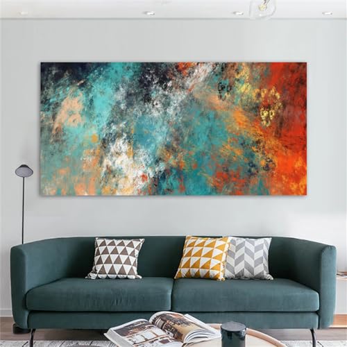 Kunstplakat,Set von 3-Abstrakte Malerei Leinwanddrucke Bunte Poster Wandkunst Bilder für Wohnzimmer Küche Schlafzimmer Büro Startseite Zimmer Dekoration Kunstwerk-40*80cm/(16*31 Zoll) Kein Rahmen von CWBLYZ