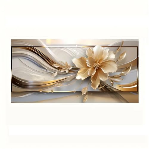 Kunstplakat,Set von 3-Leinwandposter Kunst Gelbe Orchideenblumen Abstrakte Gelbe Lilien Blumenbilder Kunstwerk Schlafzimmer Wohnzimmer Wandkunst Raum Dekoration-40 * 80cm/(16 * 31 Zoll) Kein Rahmen von CWBLYZ