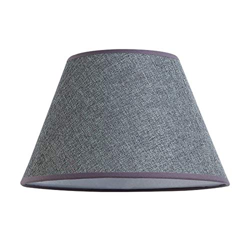 CWCQGH Grauer, fassförmiger Lampenschirm aus Leinenstoff, Lampenschirm für cremefarbene E27-Tischlampen, geeignet für Tischlampen-Stehlampen, 30 cm CWCQGH Grauer, fassförmiger Lampenschirm aus Leinenstoff, Lampenschirm für cremefarbene E27-Tischlampen, geeignet für Tischlampen-Stehlampen, 30 cm von CWCQGH