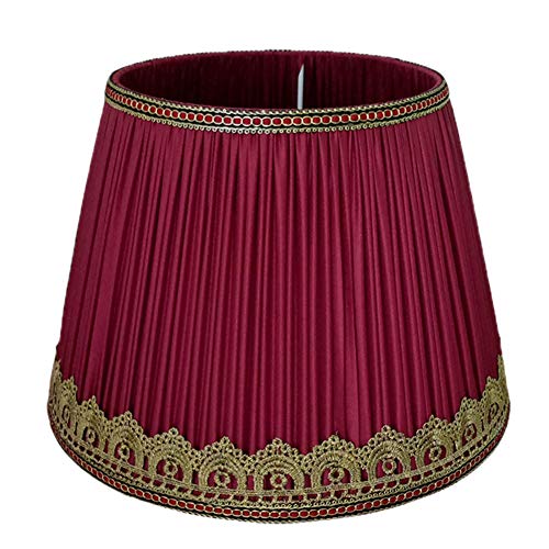 CWCQGH Lampenschirmgehäuse, handgefertigter Lampenschirm für zu Hause, Lampenschirm für Tischlampe, Schreibtischlampe, Stehlampe, Weinrot, H21 cm CWCQGH Lampenschirmgehäuse, handgefertigter Lampenschirm für zu Hause, Lampenschirm für Tischlampe, Schreibtischlampe, Stehlampe, Weinrot, H21 cm von CWCQGH