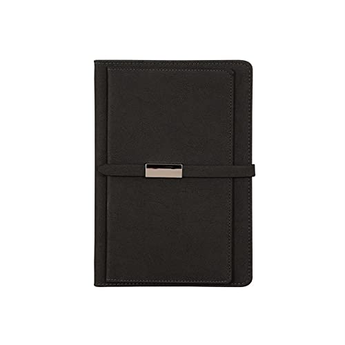CWCQGH Portfolio-Organizer, A5, tragbar, Business-Padfolio, Schnalle, Konferenz-Notizbuch, Business-Portfolio mit Reißverschluss (schwarz, Einheitsgröße) von CWCQGH