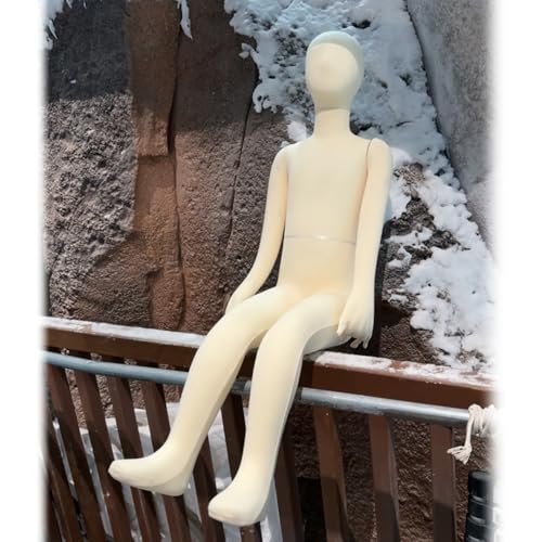 CWCQGH Puppenkörper sitzend, 1 3 5 7 9 Jahre alte Kinderpuppe, Kleiderpuppe aus Schaumstoff, Flexibler Ganzkörper, weiche Nähpuppen, Unisex, mit flexiblen Armen und Beinen,7 Year Old von CWCQGH