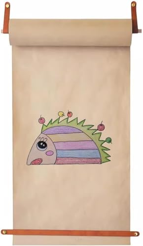 CWCQGH Wandbehang aus Kraftpapier, 45/64 cm Papierhalter für Kunstwerke zur Dekoration im Bauernhausstil (eine Farbe, 64 cm) von CWCQGH