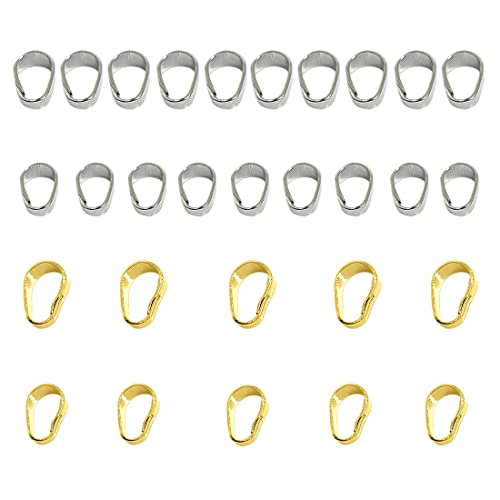 CWED 30 Stück Kettenverschluss, Karabinerverschlüssen mit für Armband Halskette Anhänger Schmuck Basteln DIY von CWED